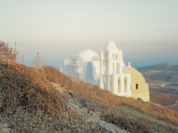 Minimalist Cyclades landscape – Aegean Reverie wall art